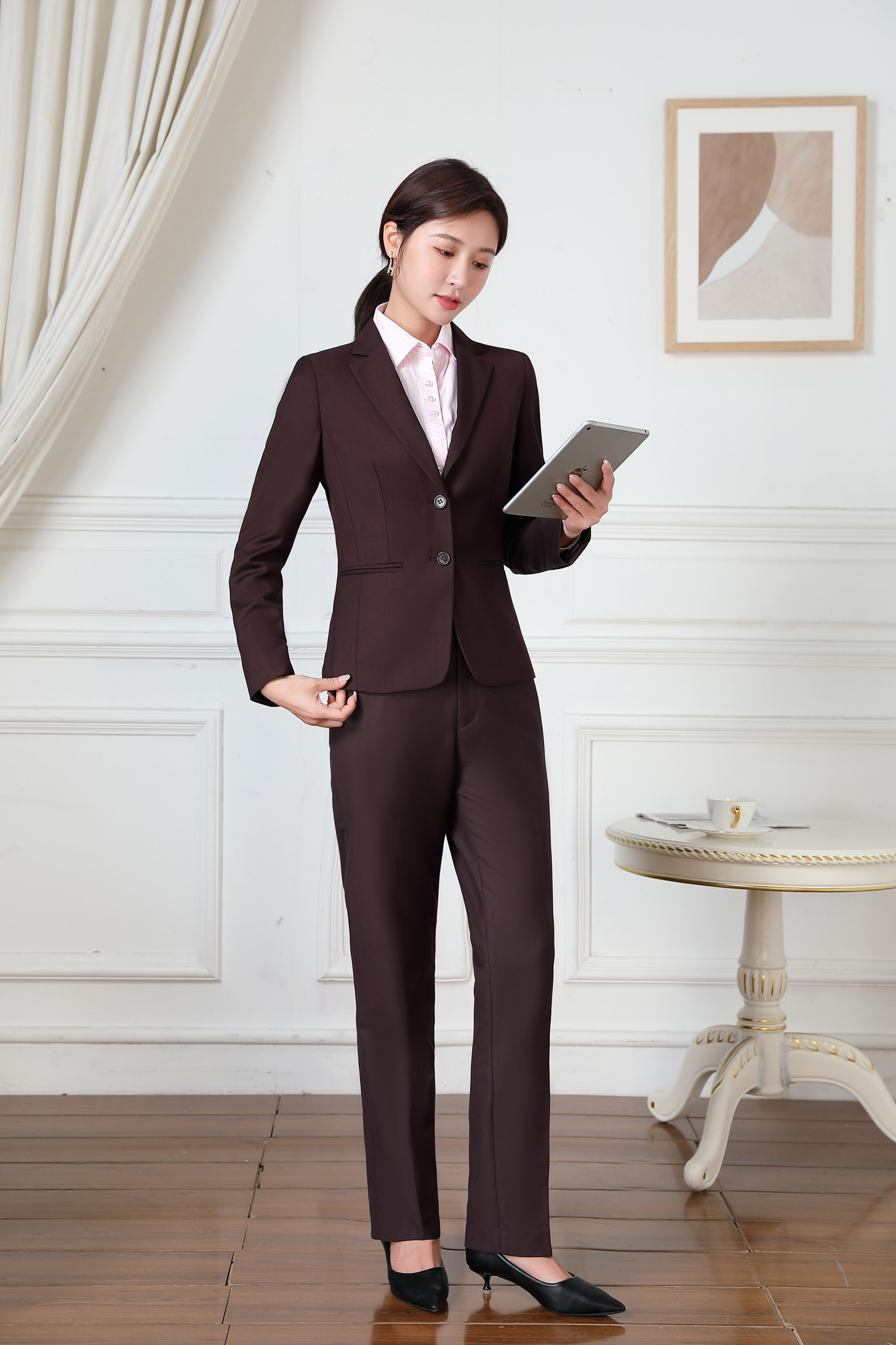 招行招商银行女行西装工作服西服套装职业装同款西装