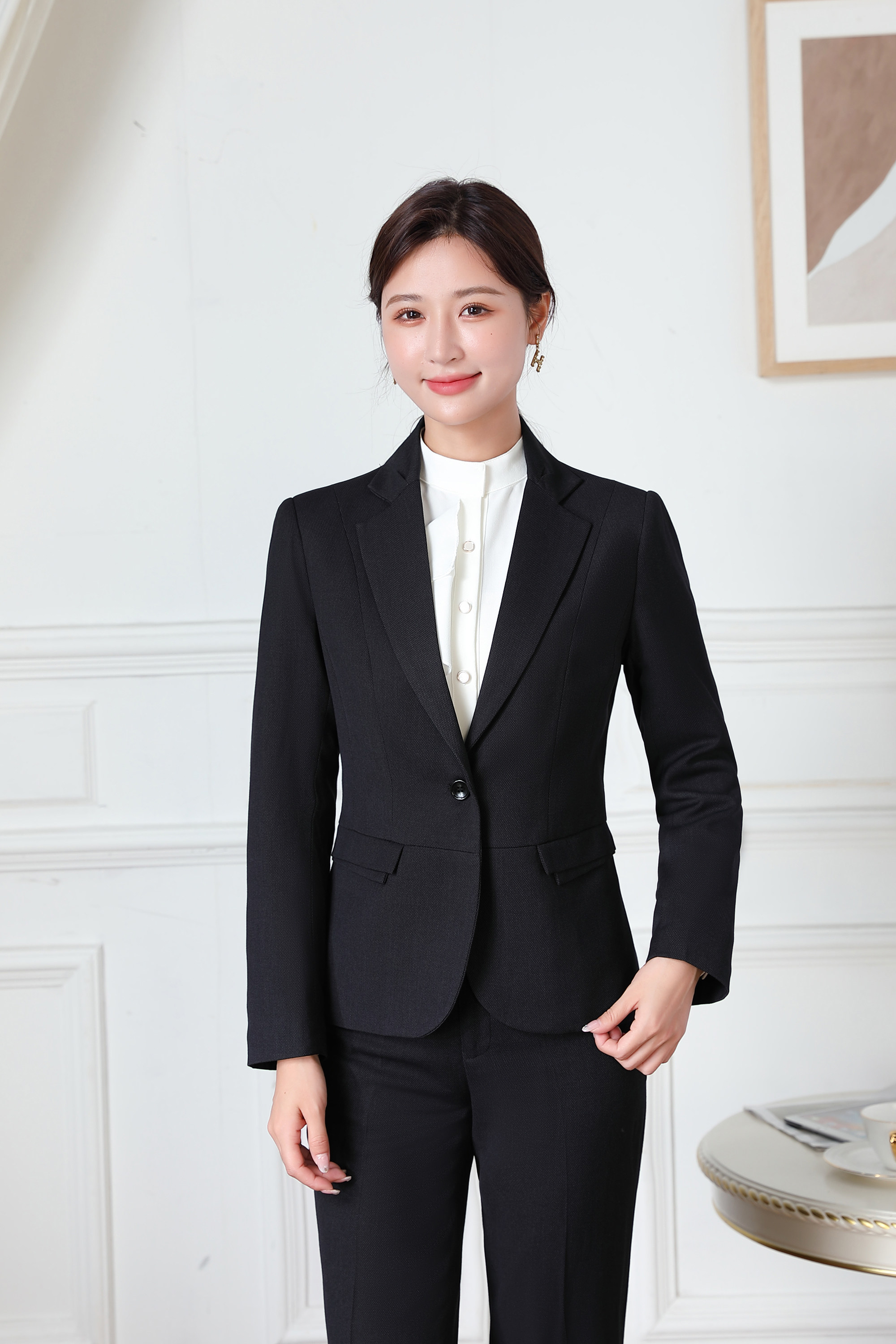 平安新款西装工作服外套银行职业装大码套装修身西装