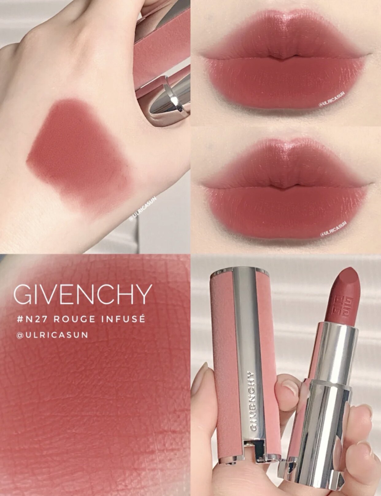 givenchy纪梵希新品粉丝丝绒口红雾面半哑n37n17唇膏