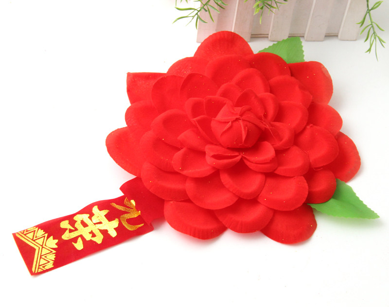 光荣大红花光荣花表彰退伍当兵征兵新兵入伍退休胸花