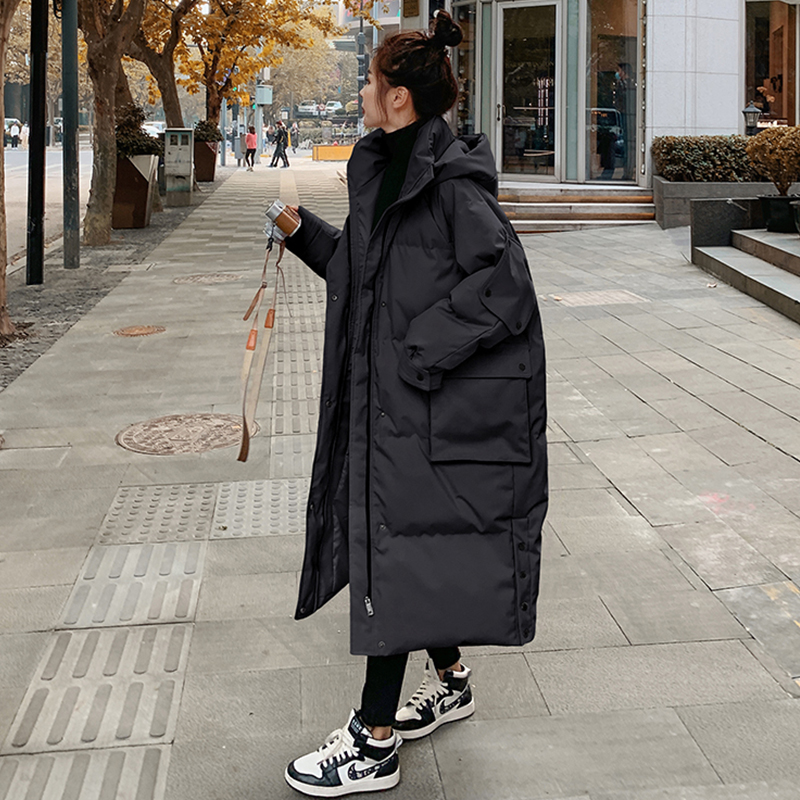 中长款羽绒棉服女冬长过膝棉袄2021年新款爆款棉衣厚外套ins港风