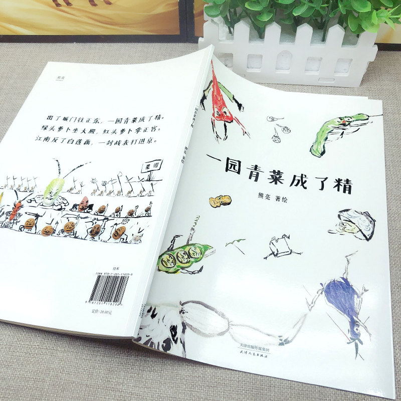青菜成了精一一园二年级一元一团拼音注音阅读绘本
