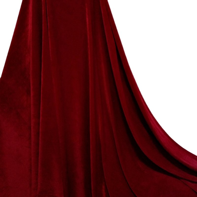 红色绒布幕布金丝金丝绒暗红色舞台背景布桌布桌布海绵垫