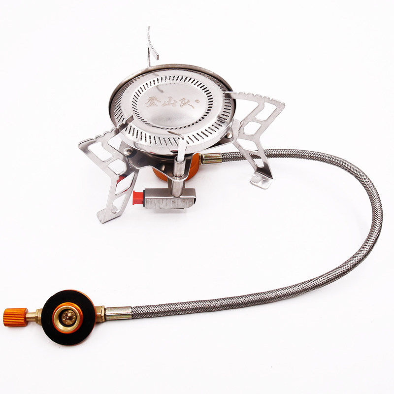 登山队双环炉头户外猛火分体式炉具野营炊具野外野餐炉具