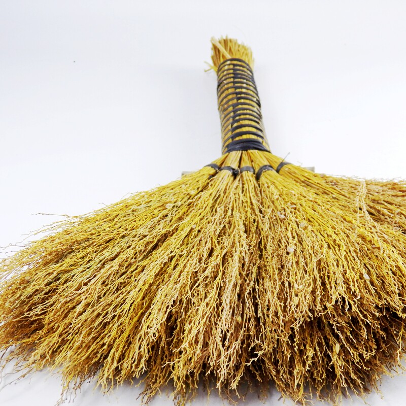 农家新型手工编织扫把家用地板清洁糯稻稻草扫把