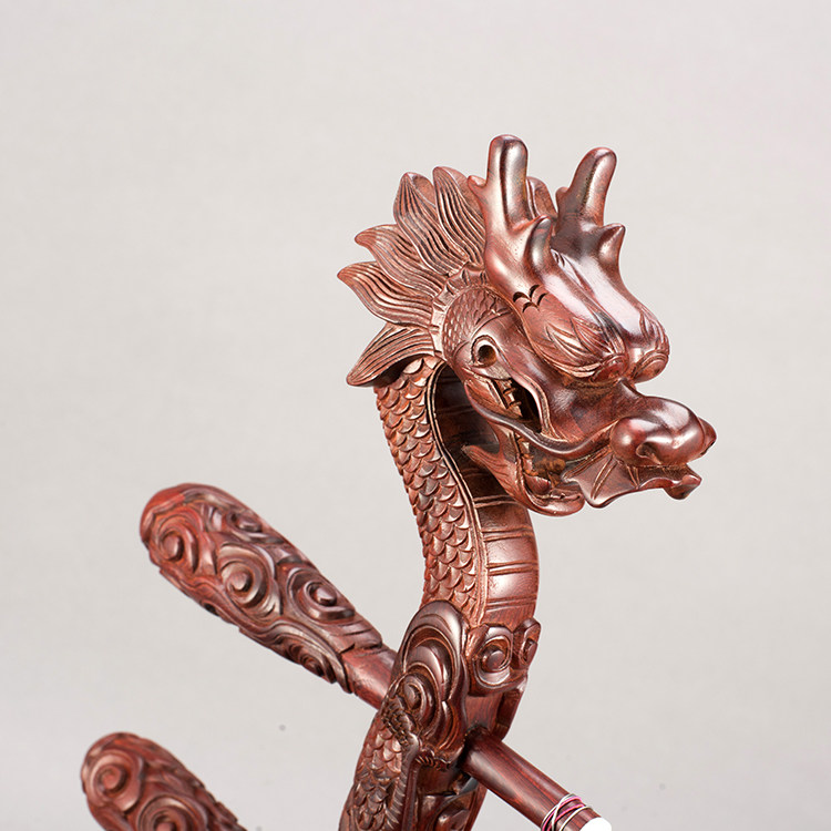 二胡紫檀龙头苏州小叶手工雕刻二胡