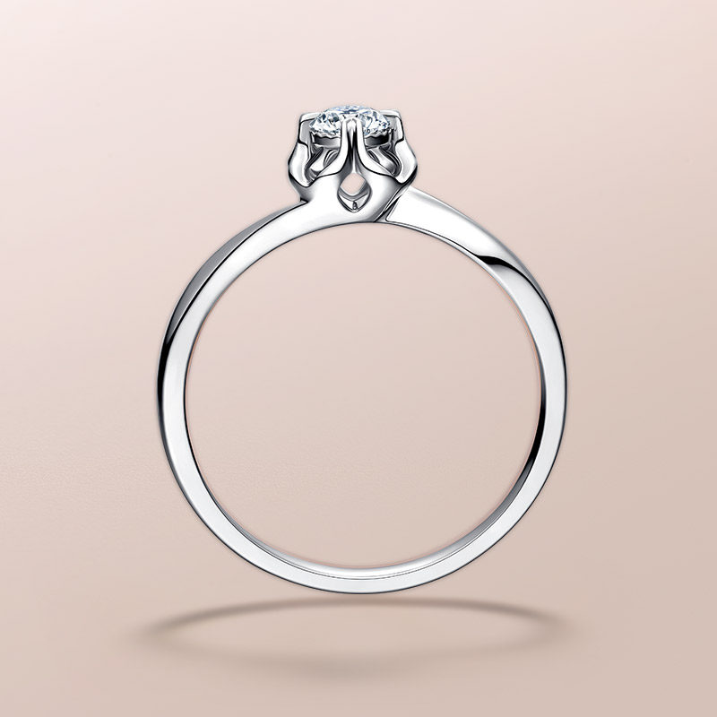 dr believe雪吻求婚钻戒结婚钻石戒指婚戒戒子订婚女戒官方旗舰店