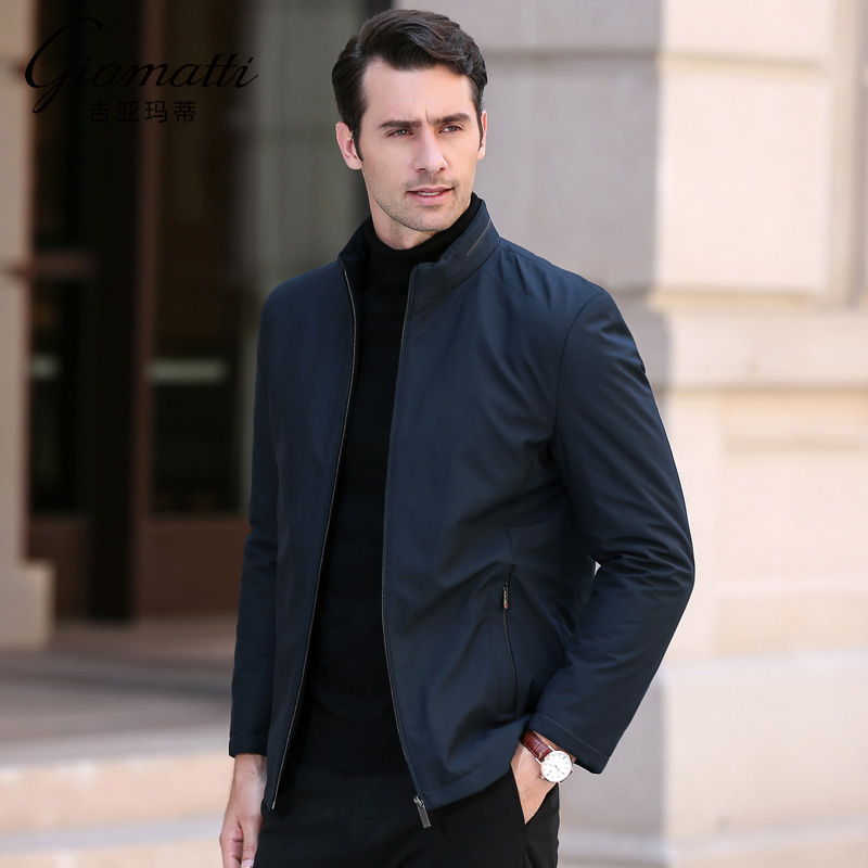 2022冬季男士棉衣外套中年商务立领棉服男休闲上衣短款棉袄爸爸装