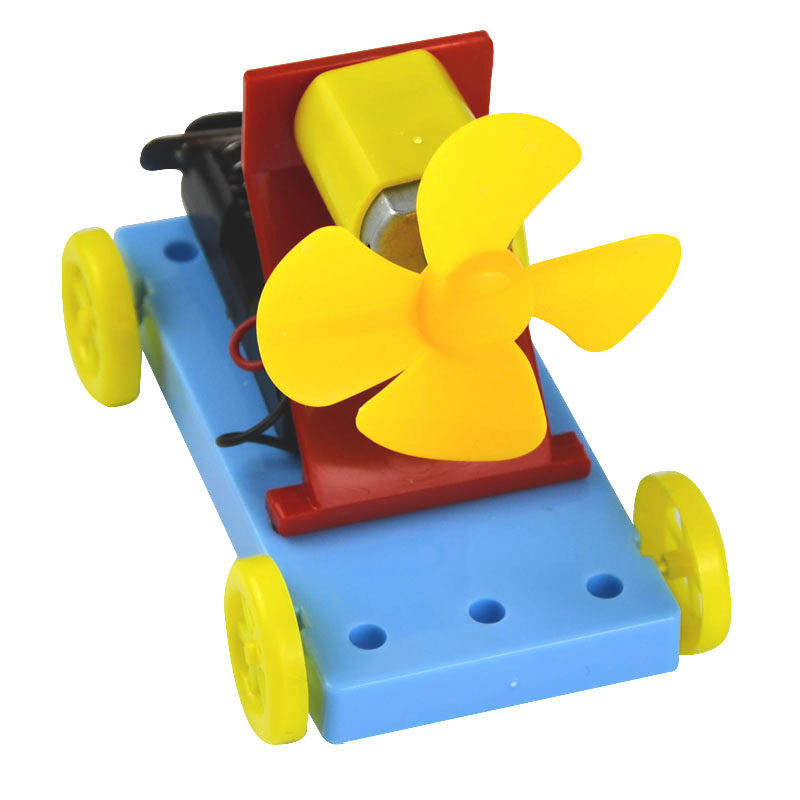 自制diy空气风力简易小车模型动力车小学生科技教育科学实验