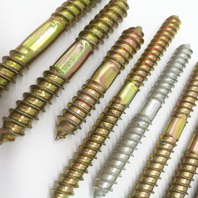 双头牙双尖尖尾自螺丝沙发楼梯餐桌椅子双尖螺栓