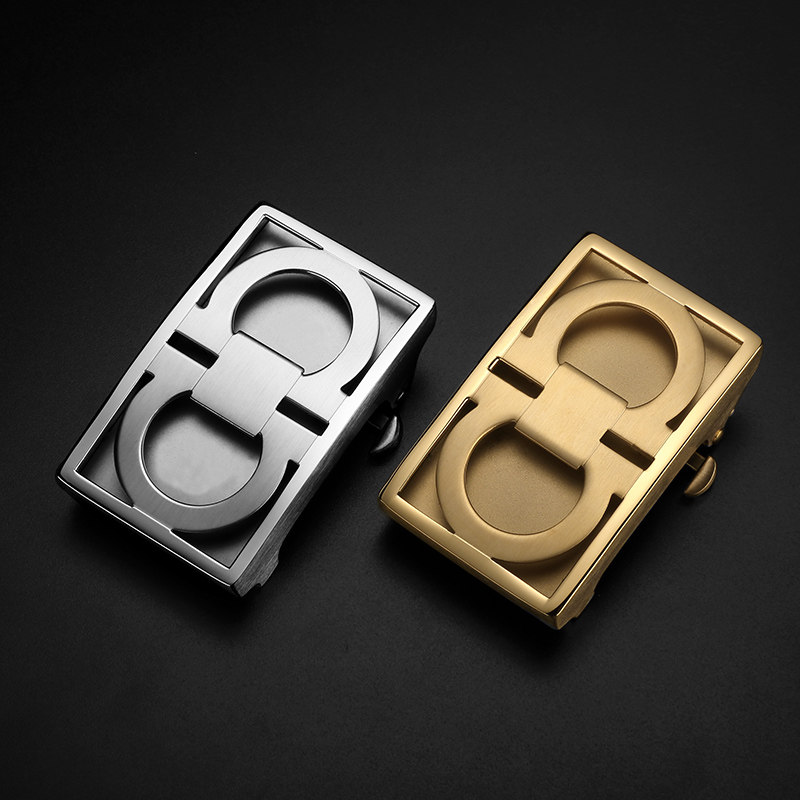 休闲配件腰带板扣男士字母自动内穿扣头皮带扣皮带扣