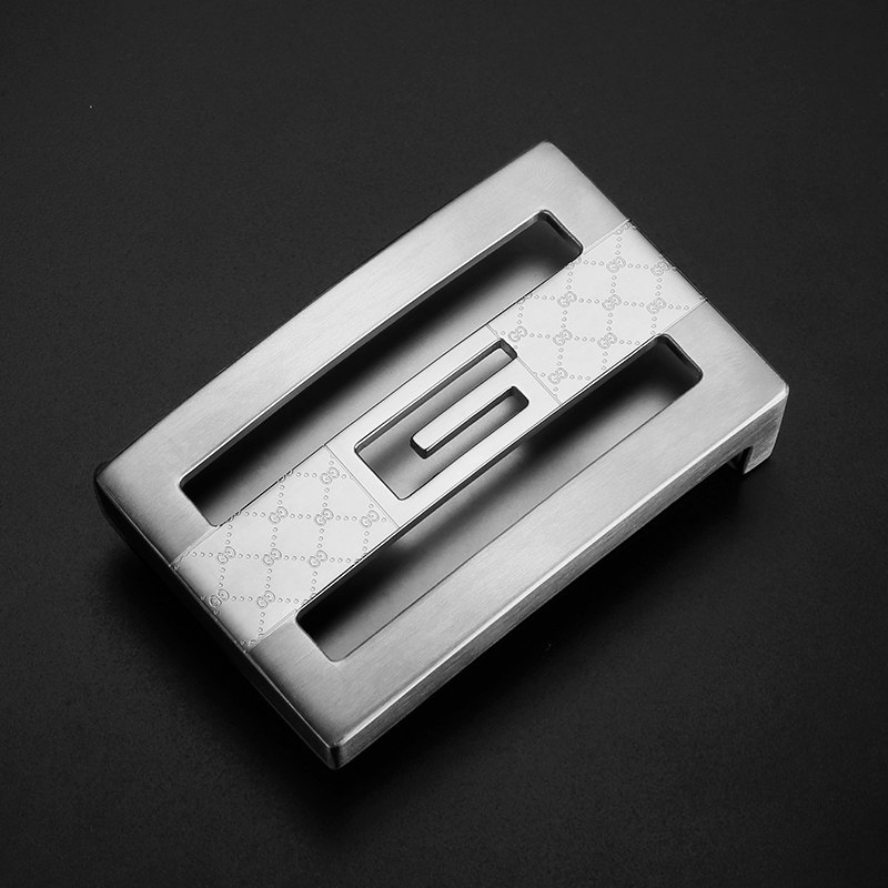 不锈钢平滑扣头男士腰带板扣天地盖皮带扣内穿配件3.8皮带扣头