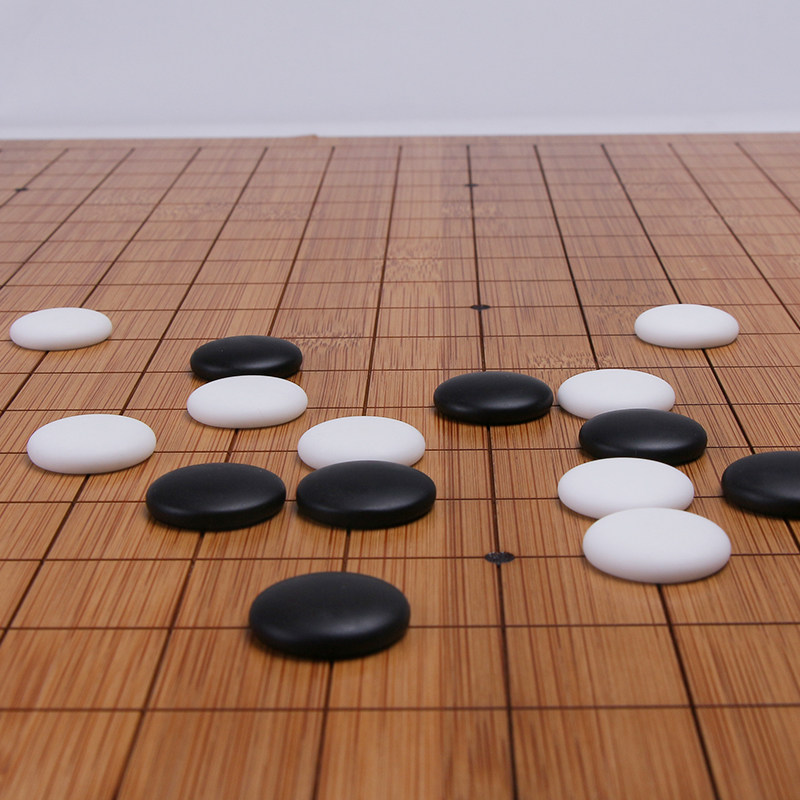 双元围棋雅瓷套装实木木质双面两用楠竹棋盘围棋