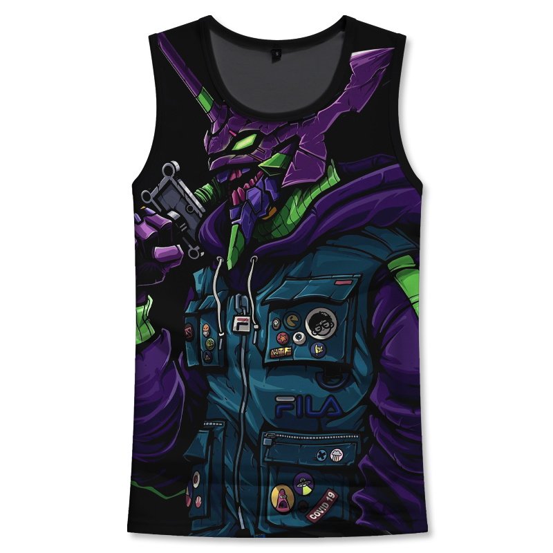 机动战士高达赛博朋克2077联名衣服潮款夏季无袖背心背心