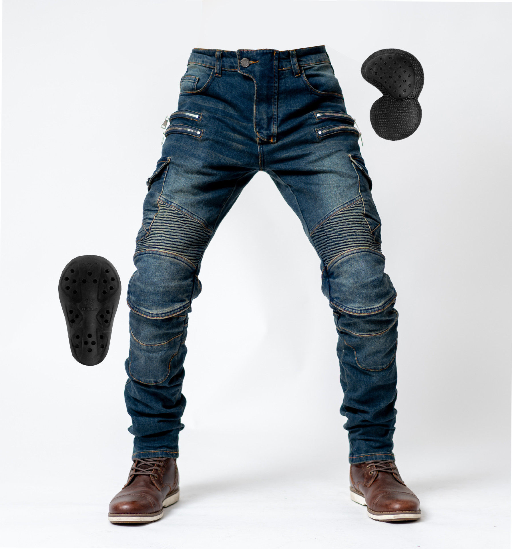 裤子休闲休闲裤骑行裤男摩托车夏季透气越野机车赛车裤