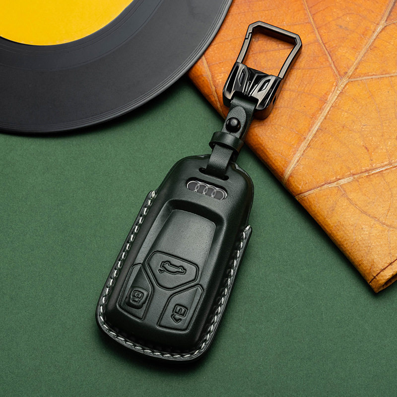 23款奥迪q7钥匙真皮2022款进口q8专用高端车用钥匙包