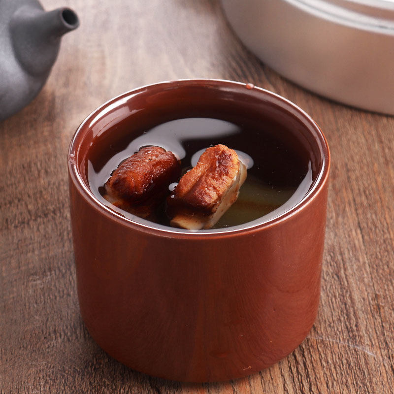 沙县小吃陶瓷隔水炖盅煲汤盅餐厅餐具蒸蛋炖汤瓦罐炖罐2号无字杯