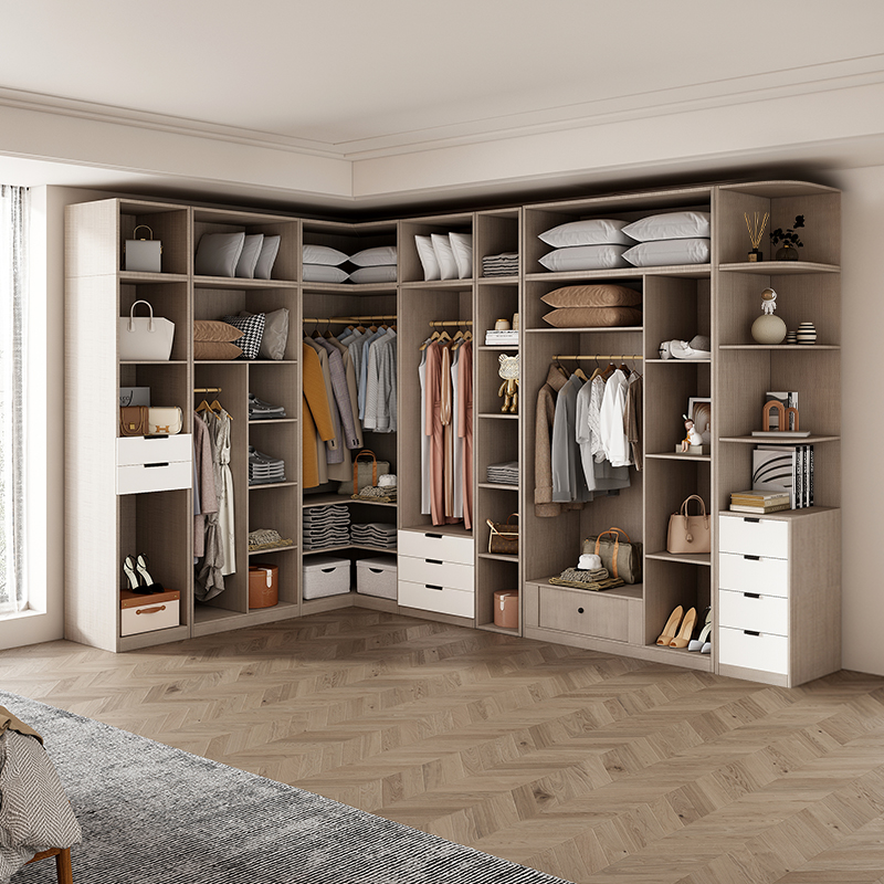 转角衣柜90度小户户型网红直角转弯组合拐角衣柜