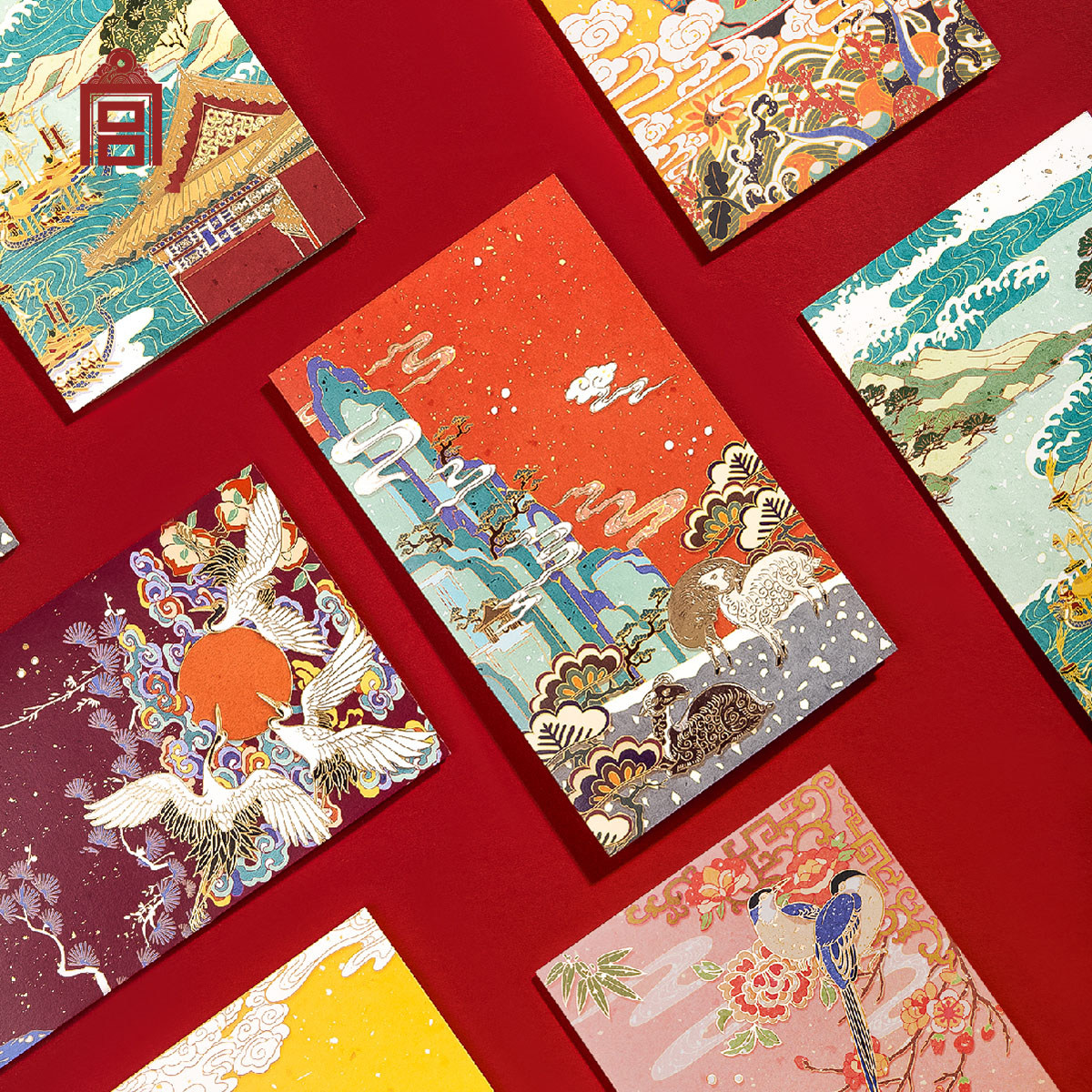 故宫文创卡片贺卡片祝福庆祝节日年春贺卡新年春贺卡