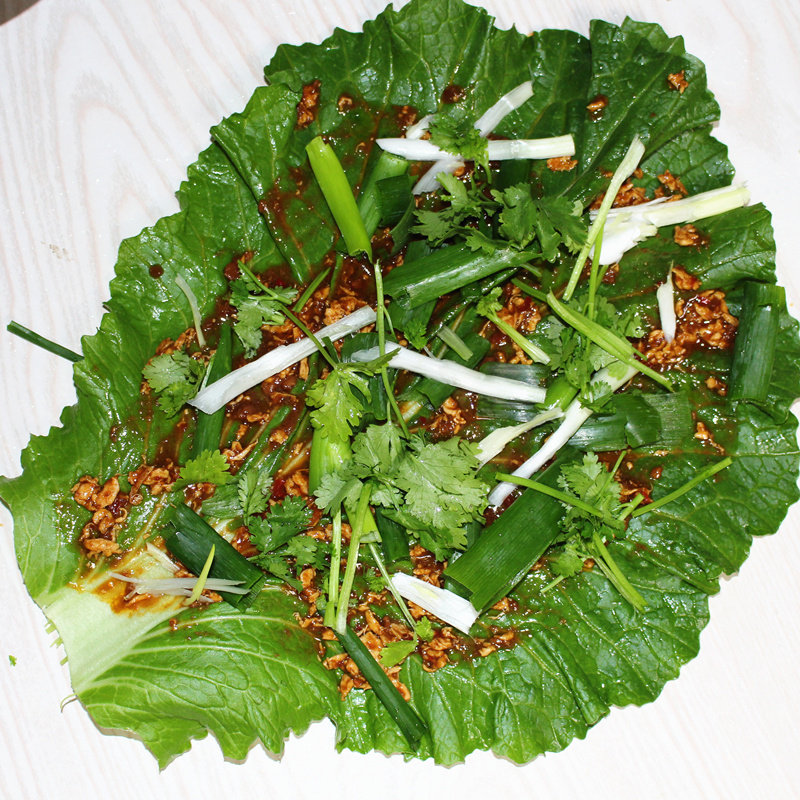 白菜叶东北新鲜白菜叶饭包专用蘸酱菜一份20片赠送酱包邮现摘发货