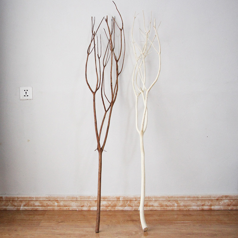 三叉木树花瓶配饰室内树枝自然枯枝干花客厅仿真花