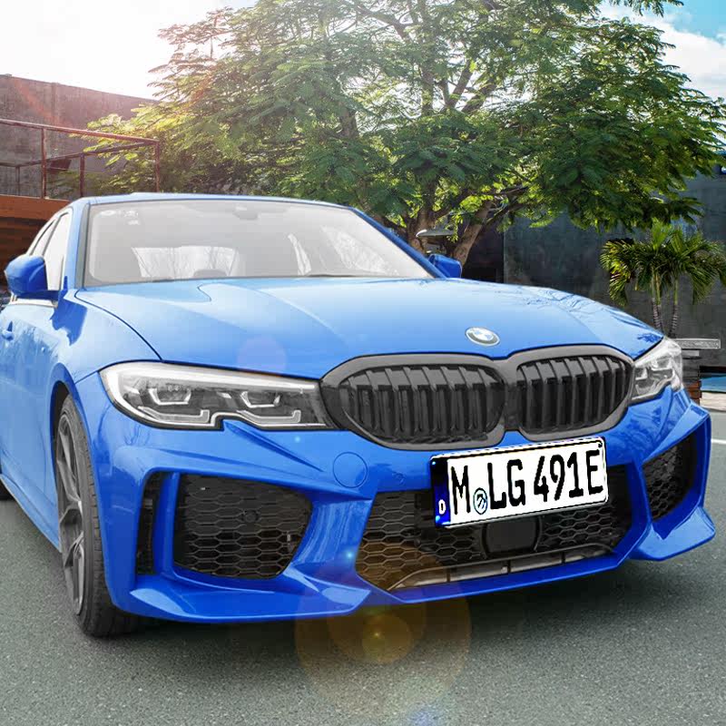 适用于2021款宝马新3系改装m8大包围前杠总成三系m3前铲包围套件