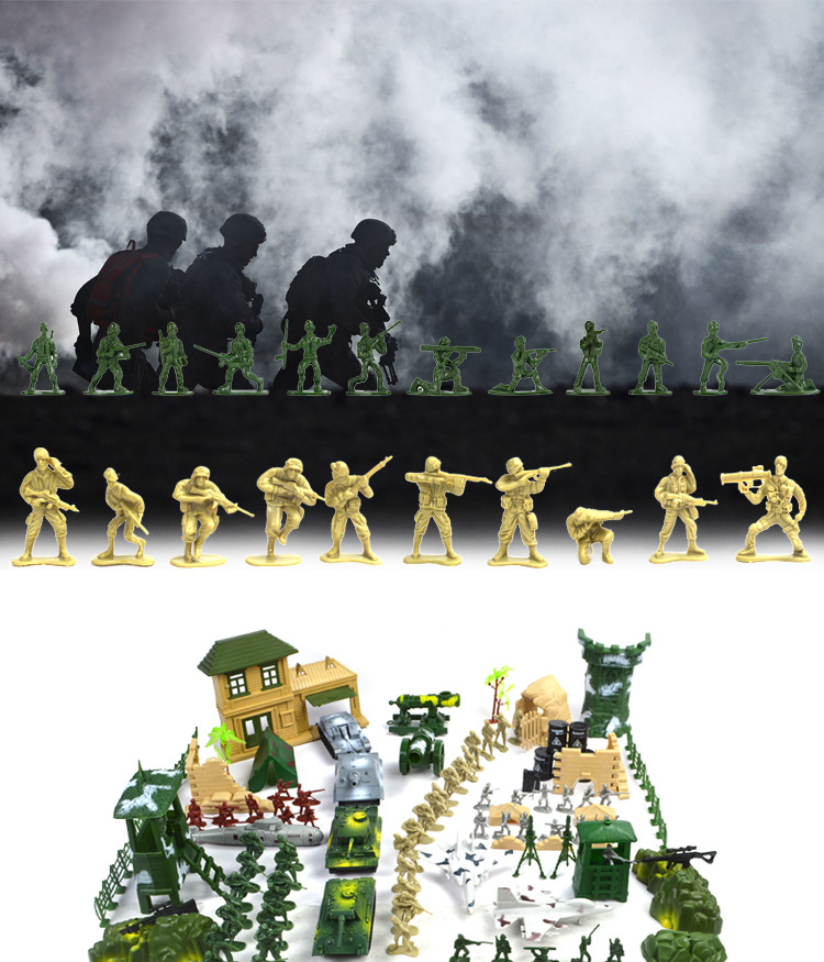 兵人300个配件军事套装兵团士兵打仗小兵玩具兵人专区