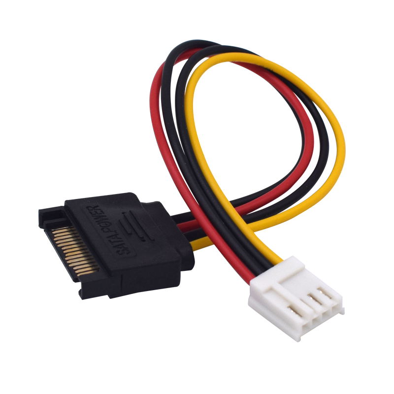 sata电源4pin公头电源线sat软驱15p转大4p手机数据线