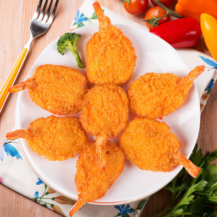 蝴蝶海鲜西式餐厅半成品油炸小吃特色酒店点心虾类制品