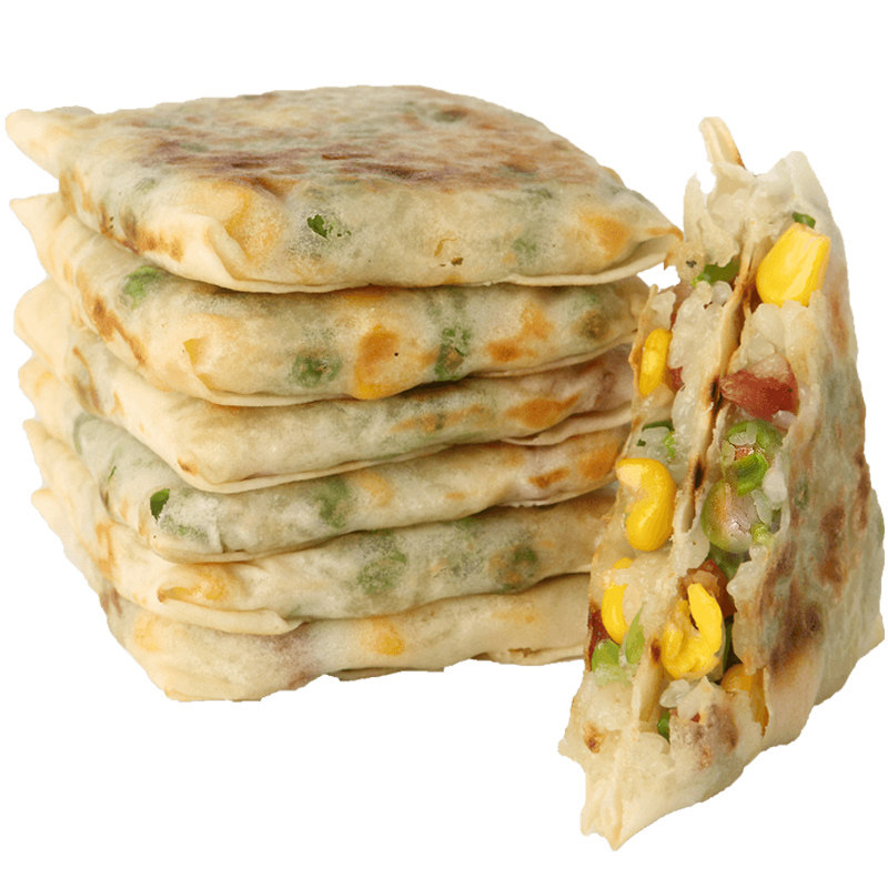 美食农家豇豆豆饼糯米玉米饼早餐小吃特产速冻食品手抓饼