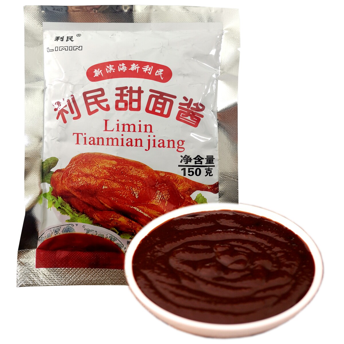天津特产利民甜面酱老味调料北京烤鸭煎饼果子酱类调料