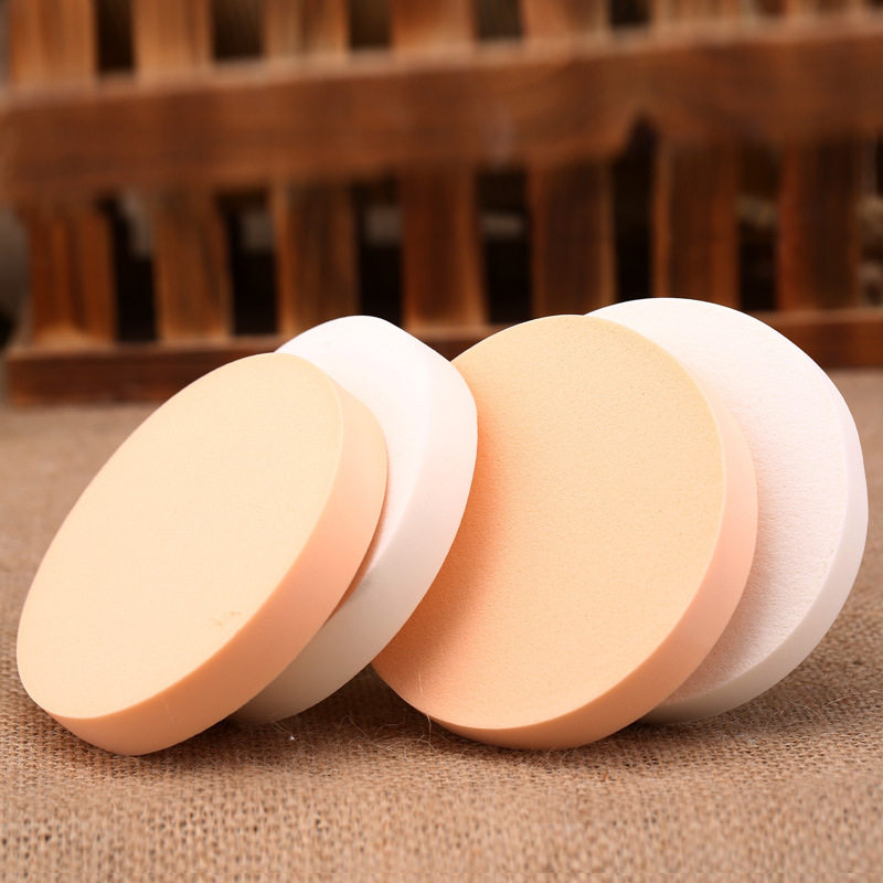 包邮超大白粉扑 干湿两用圆形海绵铺 持久耐用不掉渣化妆扑可水洗