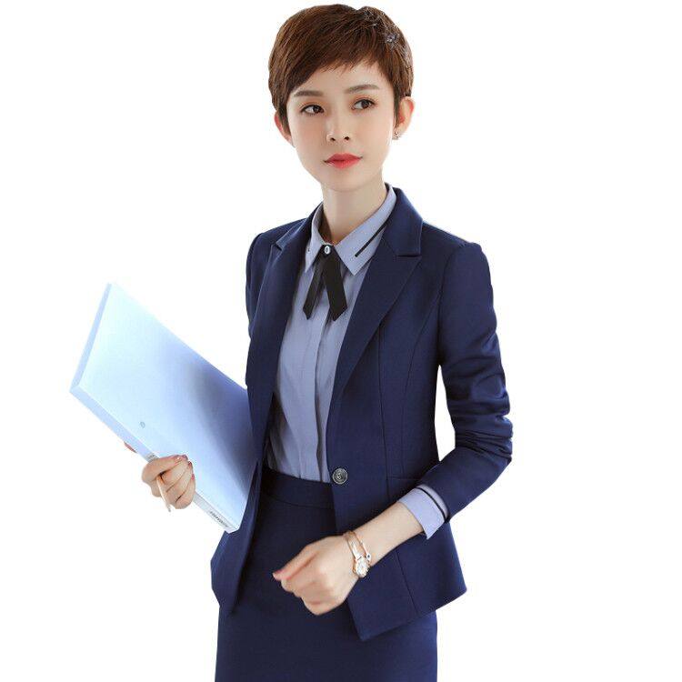 时尚职业套装女韩版高端西装工装气质上班面试正装前台教师工作服