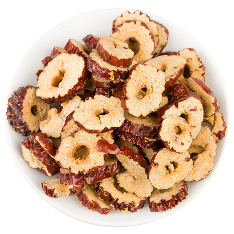 罐装新疆红枣无核干片泡水泡茶若羌灰枣片酥脆代用