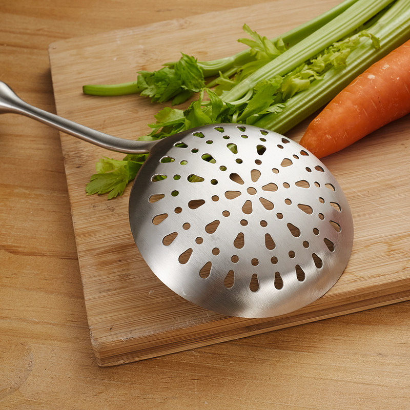 senseyo厨房炊具漏勺家用不锈钢捞面勺大号漏网滤网勺漏勺