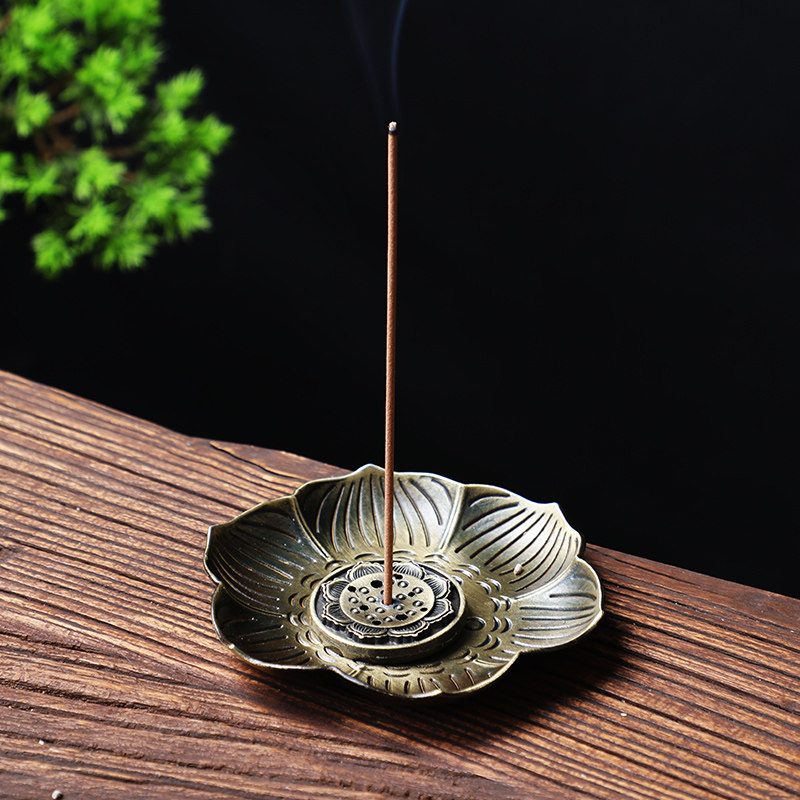 香炉线香熏香香檀家用室内便携香座香托仿古香薰炉