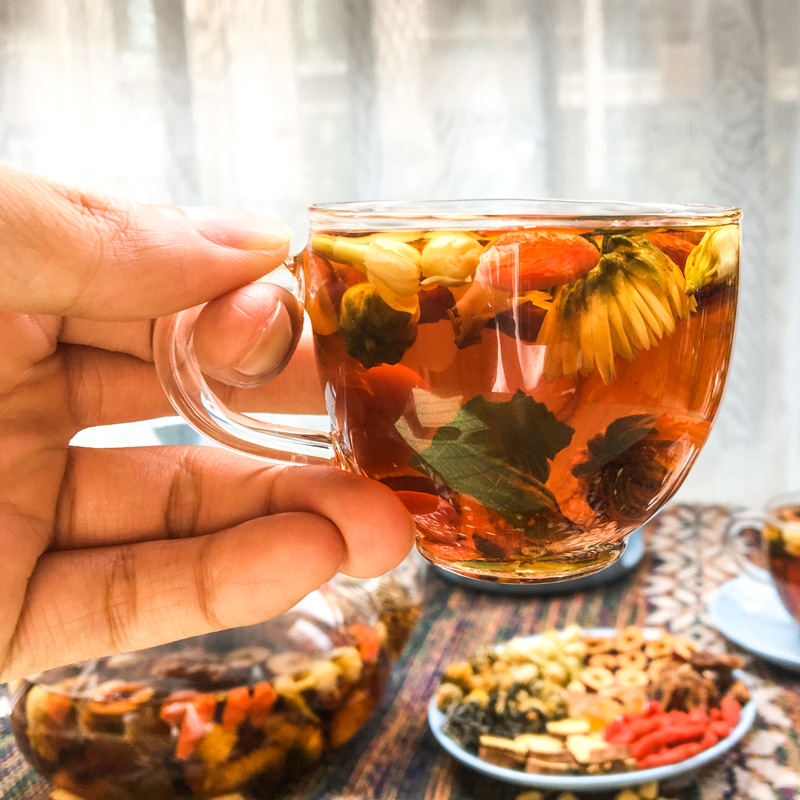 禄鼎记八宝茶甘草罗汉果红枣枸杞菊花茉莉花茶组合