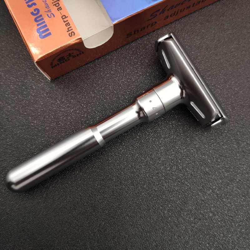 名士剃须刀手动刮胡刀男士升级可调锋利水洗不锈剃须刀