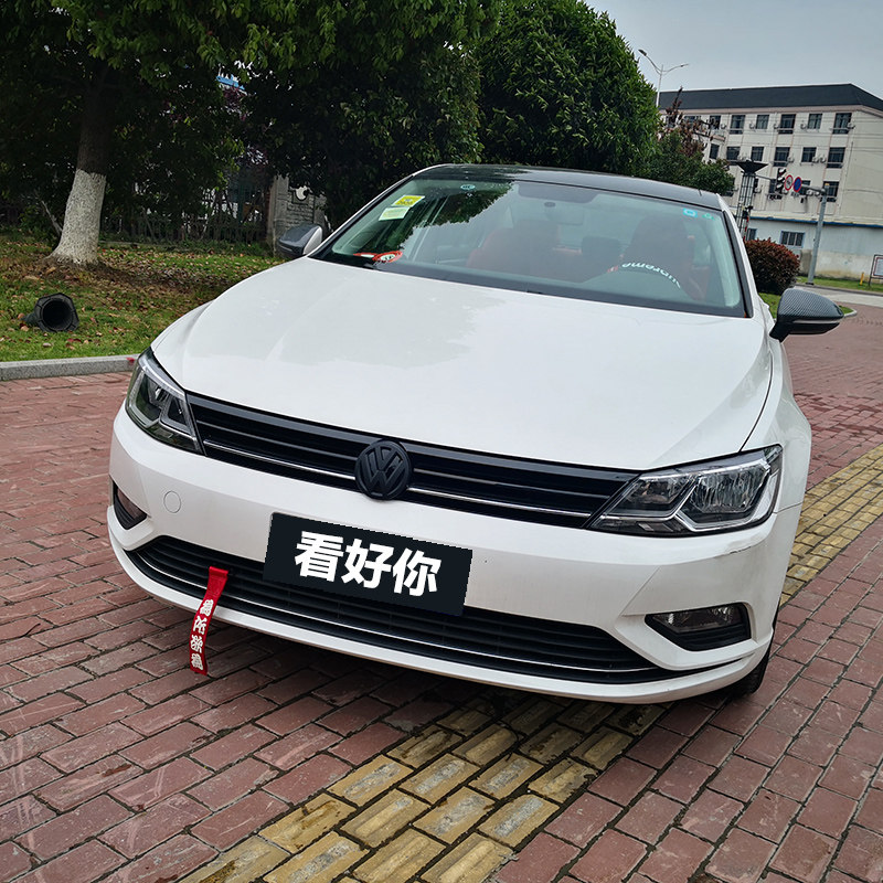 大众新凌渡polo高尔夫7.5朗逸速腾宝来高尔夫7车标改装黑标装饰贴