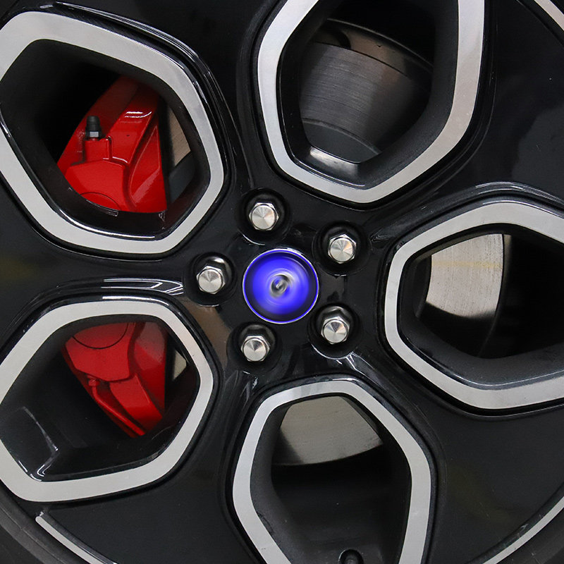 适用于福特玛斯斯丹野马mache改装专用212022款发光轮毂盖