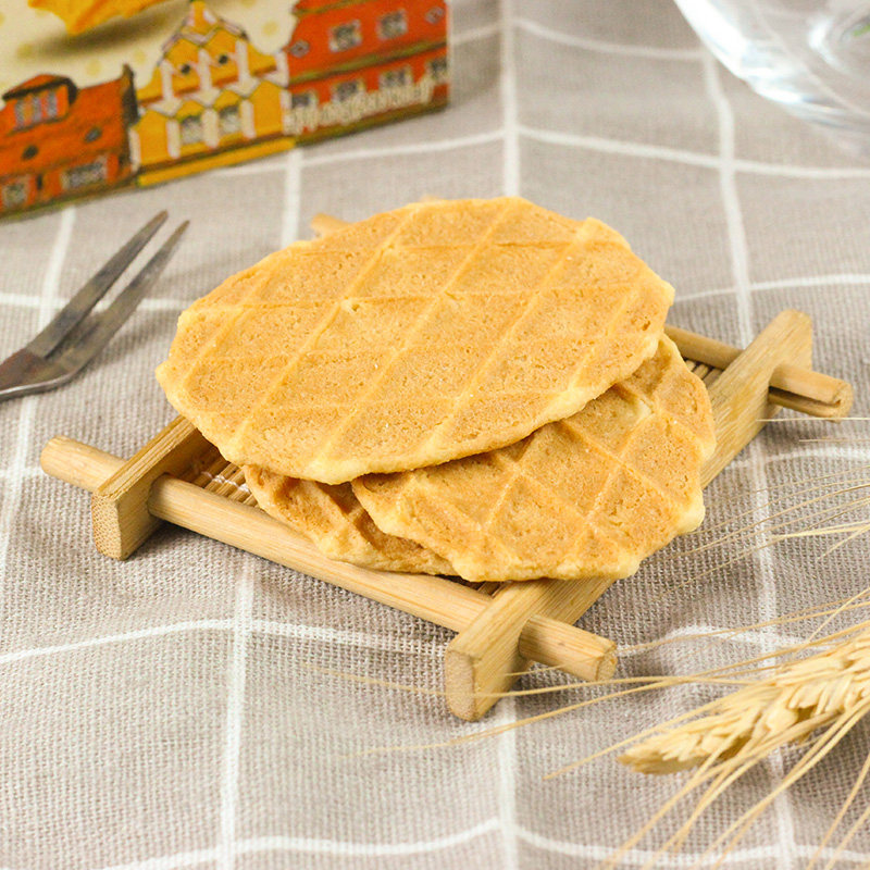 奶油韩国食品进口零食乐天瓦夫40g鸡蛋薄脆薄脆饼干