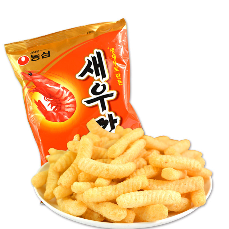 零食韩国食品进口农心原味虾条膨化膨化食品