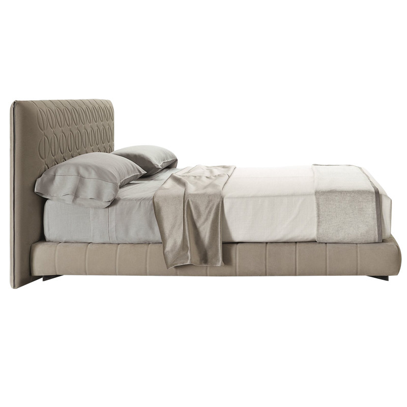 degas德加意式极简轻奢简约家用卧室别墅小户皮艺床