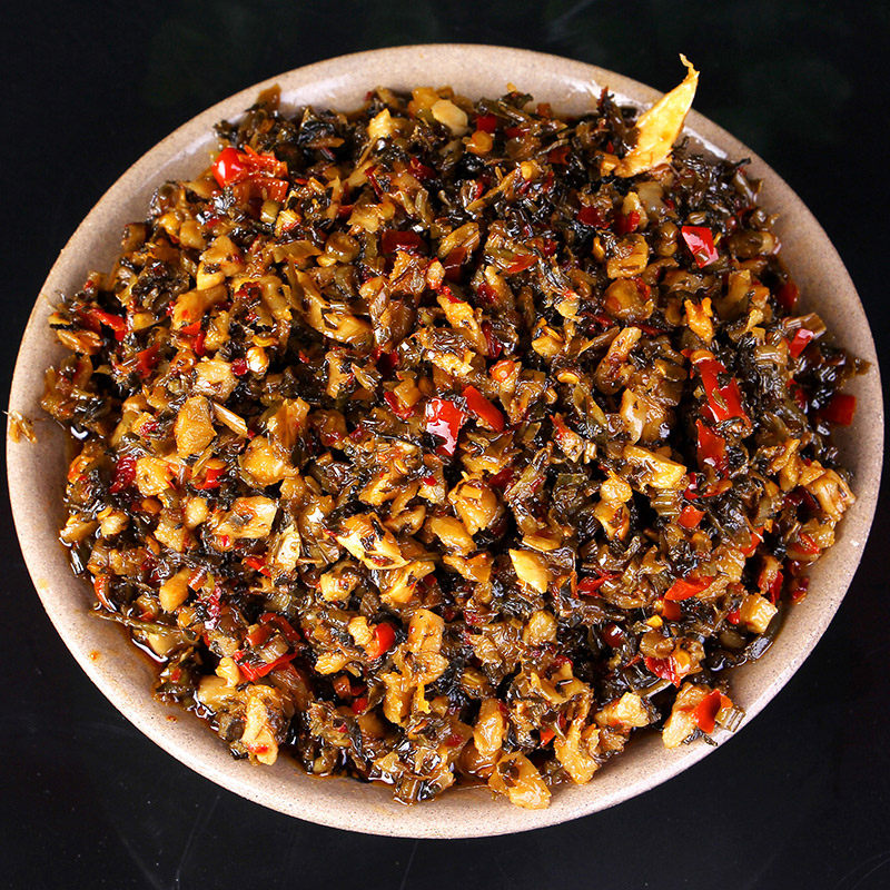 道吾山红薯叶下饭菜酸菜湖南特产浏阳老坛酸菜酱菜腌泡菜咸菜800g