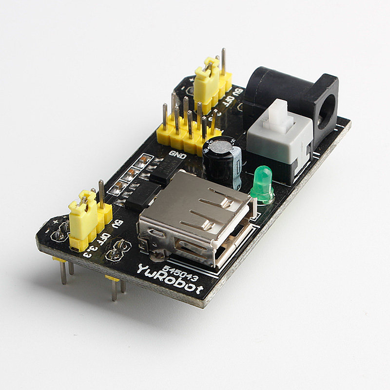 单片机/51/avr/arm数字模拟电子电路实验 面包板电源模块 5v/3.3v