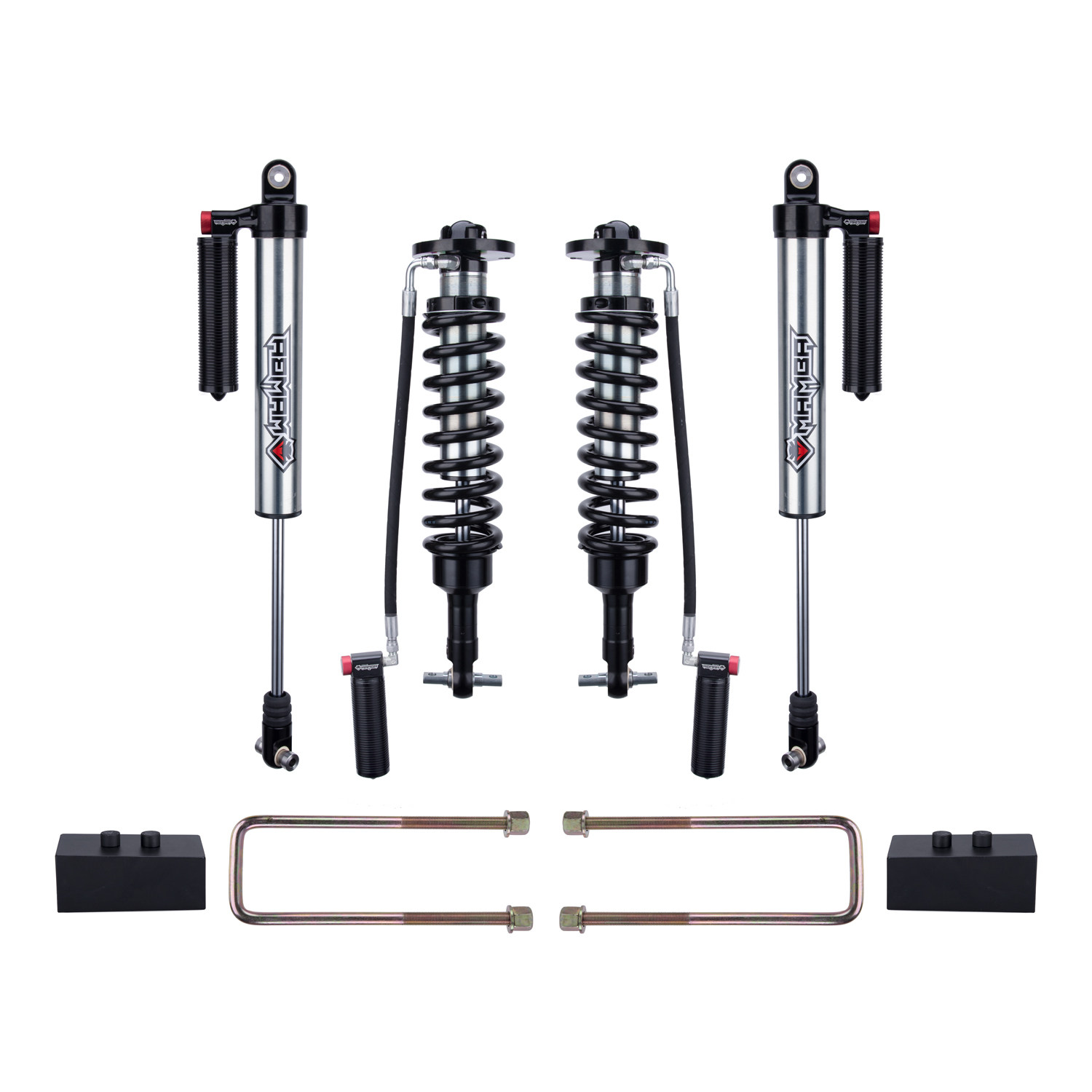 黑曼巴改装套装减震器氮减越野震器可调升高0-2寸减震