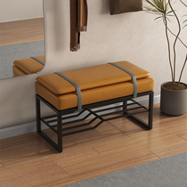 Light and luxurious shoe-changing stool Home doorway Shoes Stool Soft Bag SITTING SHOE RACK ADVANCED BEDROOM BED TAILSTOOL STRIP STOOL