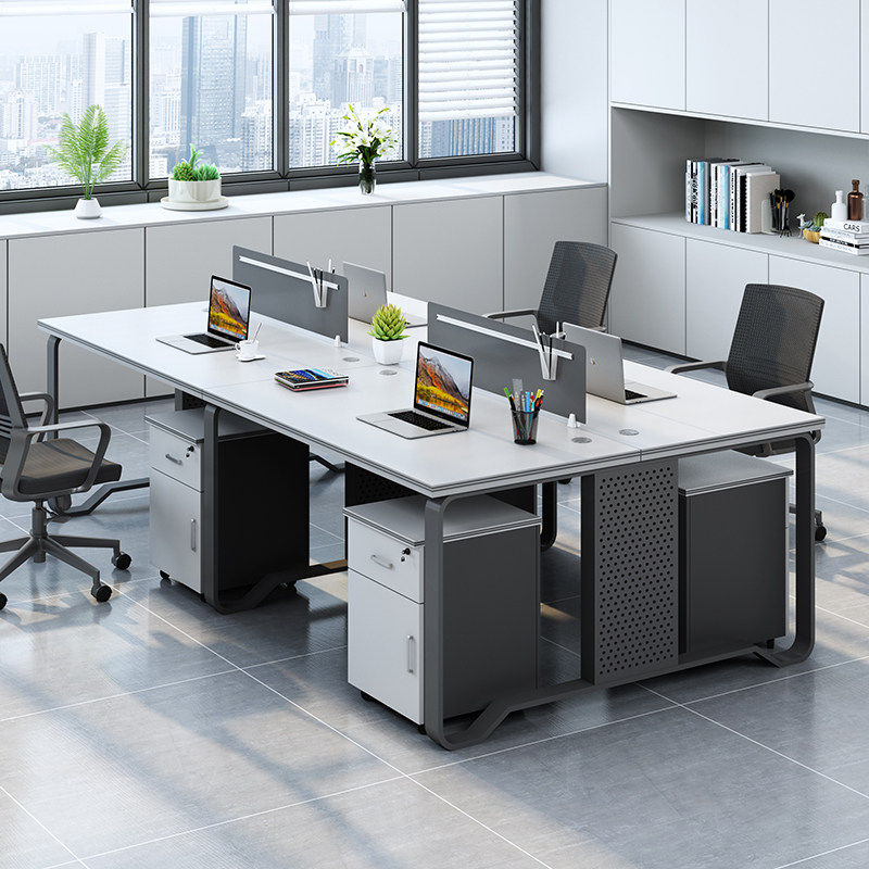 北京钢架工位屏风6人职员办公员工办公室组合组合