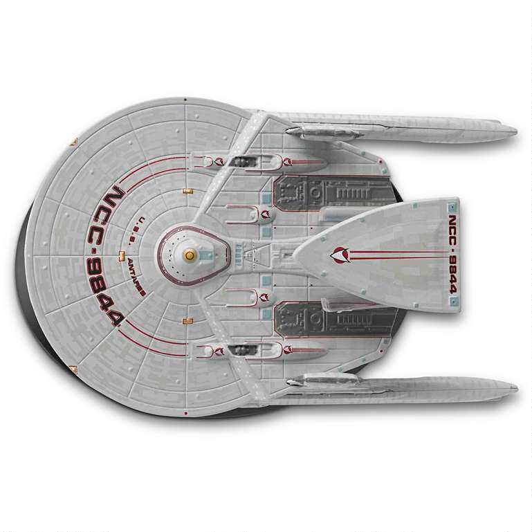 星际迷航米兰达级安塔尔号星舰模型原装eaglemoss合金舰艇
