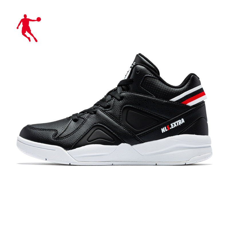 乔丹女鞋高帮板鞋女2020冬季新款革面板鞋